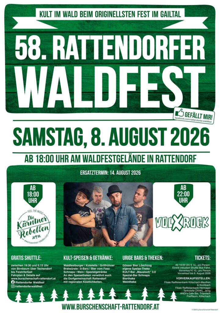 Rattendorfer Waldfest 2026