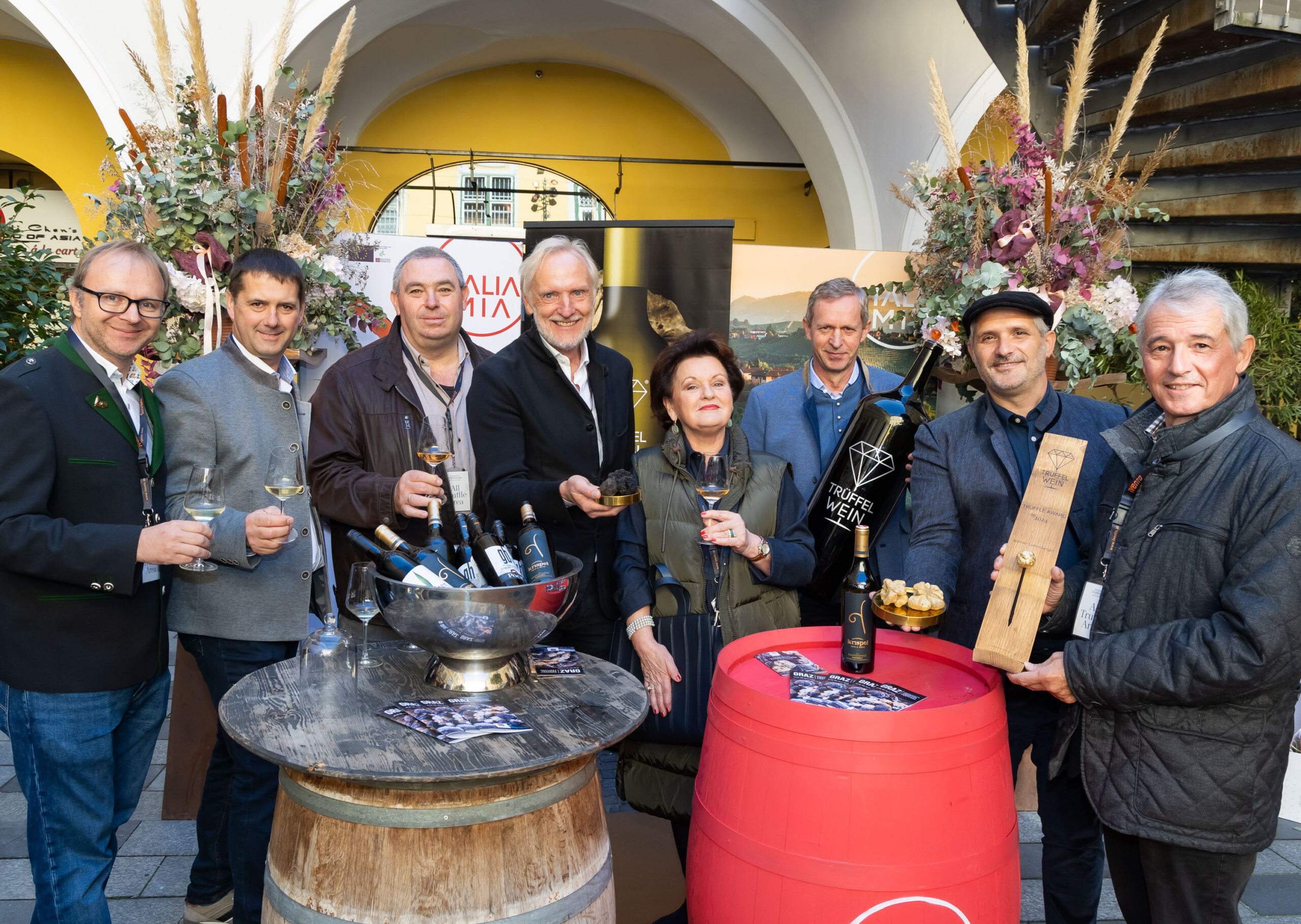Eröffnung Trüffelmarkt 2024 mit Präsentation der Trüffelweine © GrazTourismus, Werner Krug