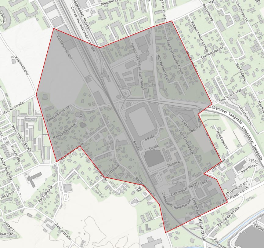 Verordneter (markierter) Sicherheitsbereich © LPD Stmk