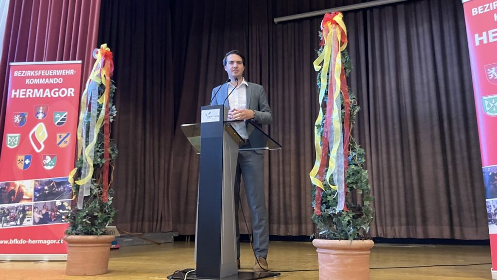 Landtagsabgeordneten Luca Burgstaller © BFKdo Hermagor