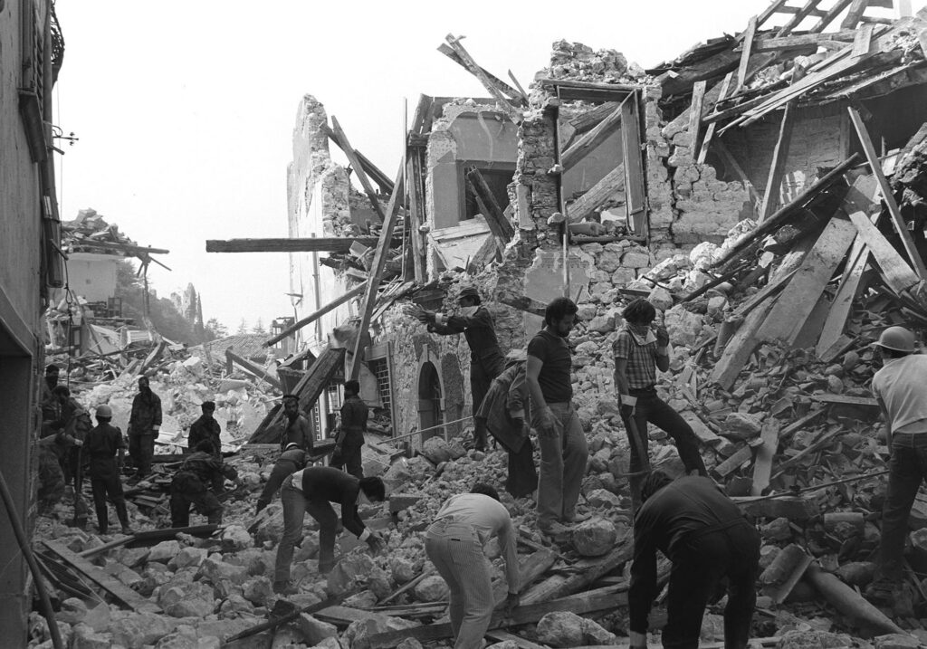 Erdbeben Friaul 1976, Foto (c) Gert Eggenberger, www.villacher.news