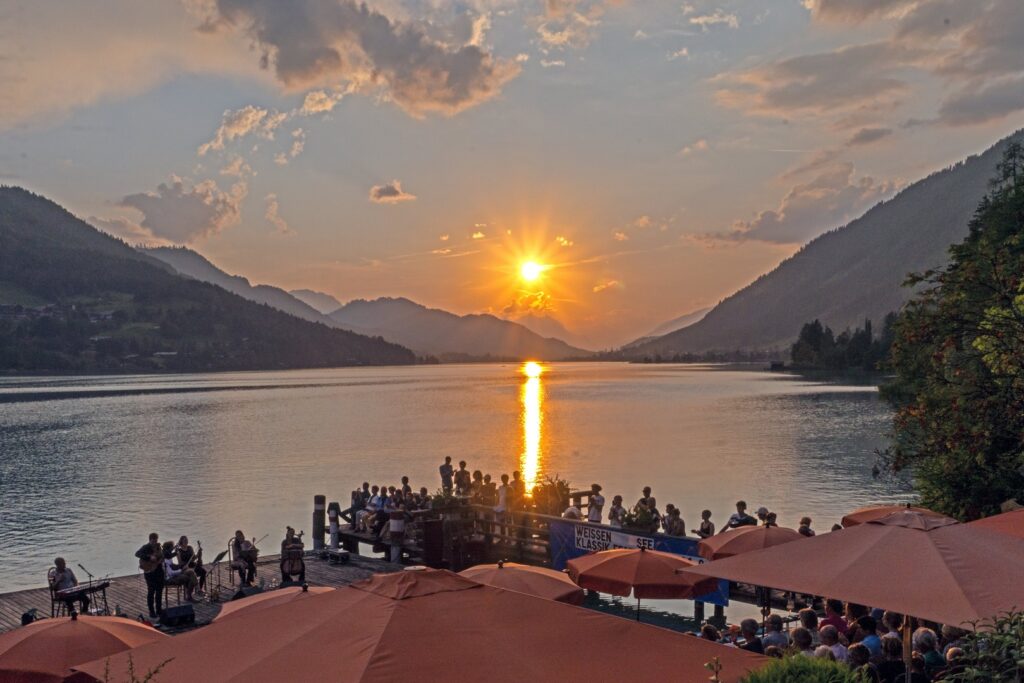 Ronacherfels Weissensee Abendstimmung, (c) Weissensee Klassik