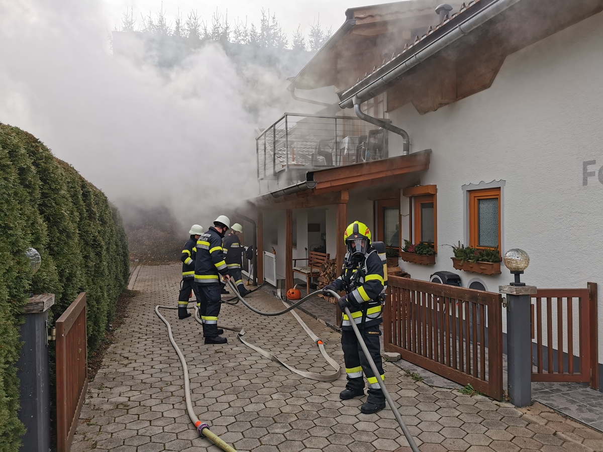 Heizraumbrand in Wohnhaus in Tröpolach © FF Tröpolach