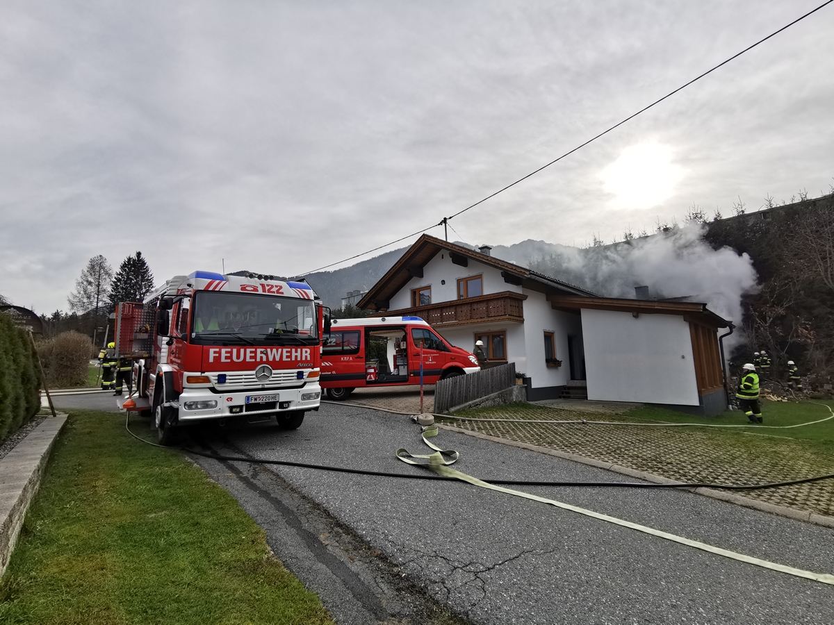 Heizraumbrand in Wohnhaus in Tröpolach © FF Tröpolach