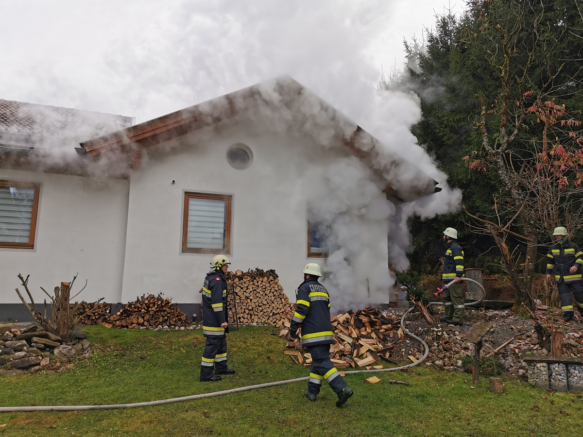Heizraumbrand in Wohnhaus in Tröpolach © FF Tröpolach
