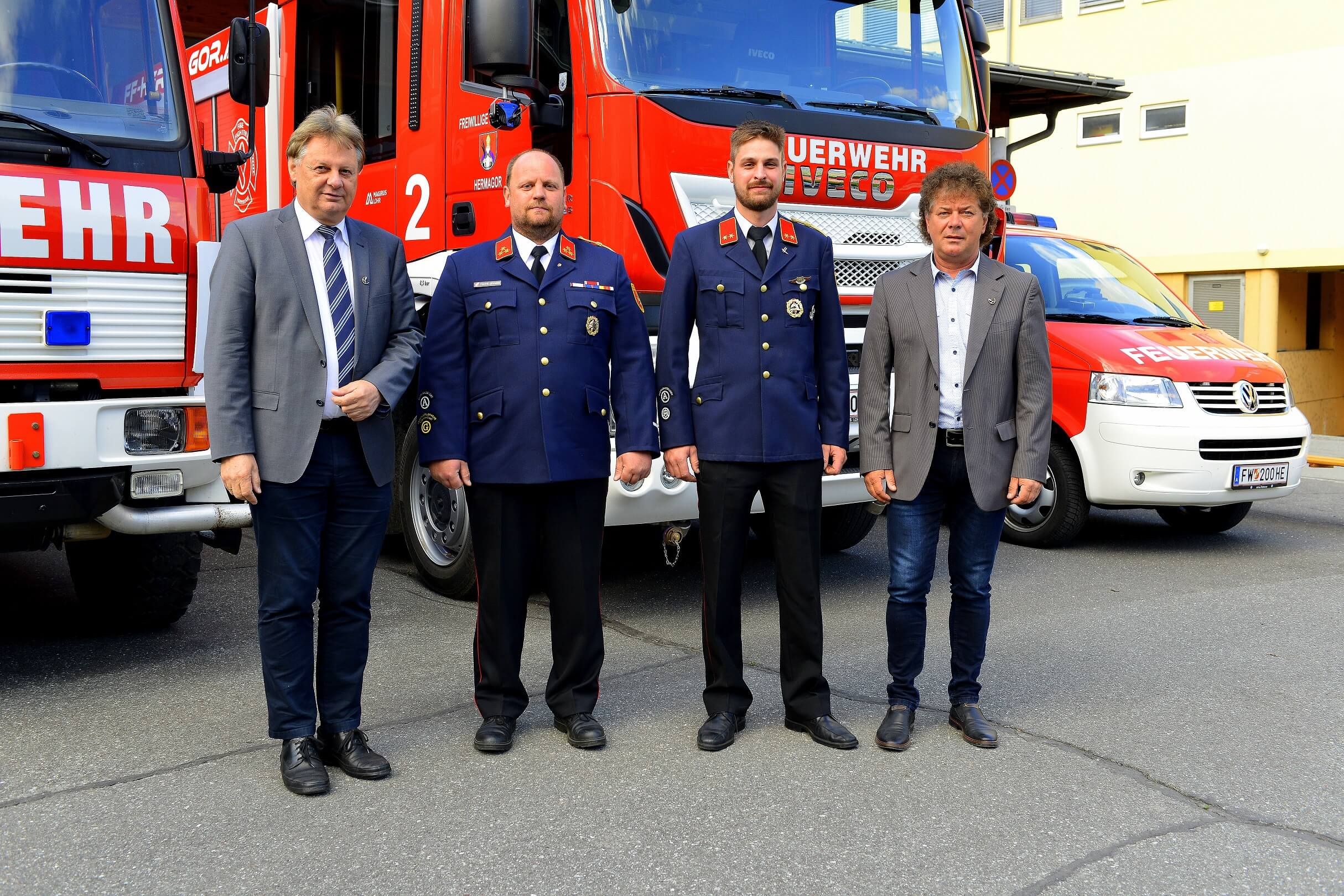 ©Hans Jost | Bgm. DI Leopold Astner, GFK Bernhard Tscheließnig, GFK-Stv. Florian Zimmermann und Vizebgm. Günter Pernul