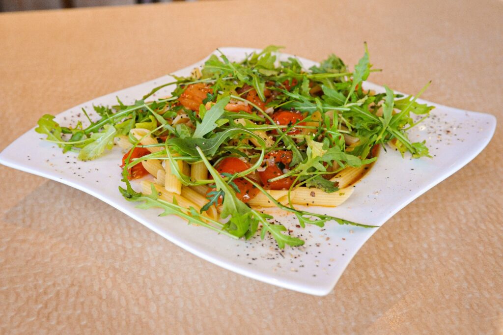 Pasta-Spezialitäten serviert in der Pizzeria Vinissimo, Foto: Creativomedia/A. Santner