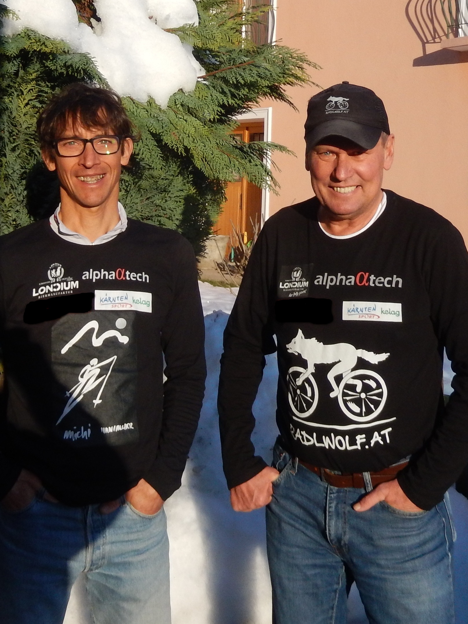 Michi Kurz und Radlwolf sagen Danke © Radlwolf