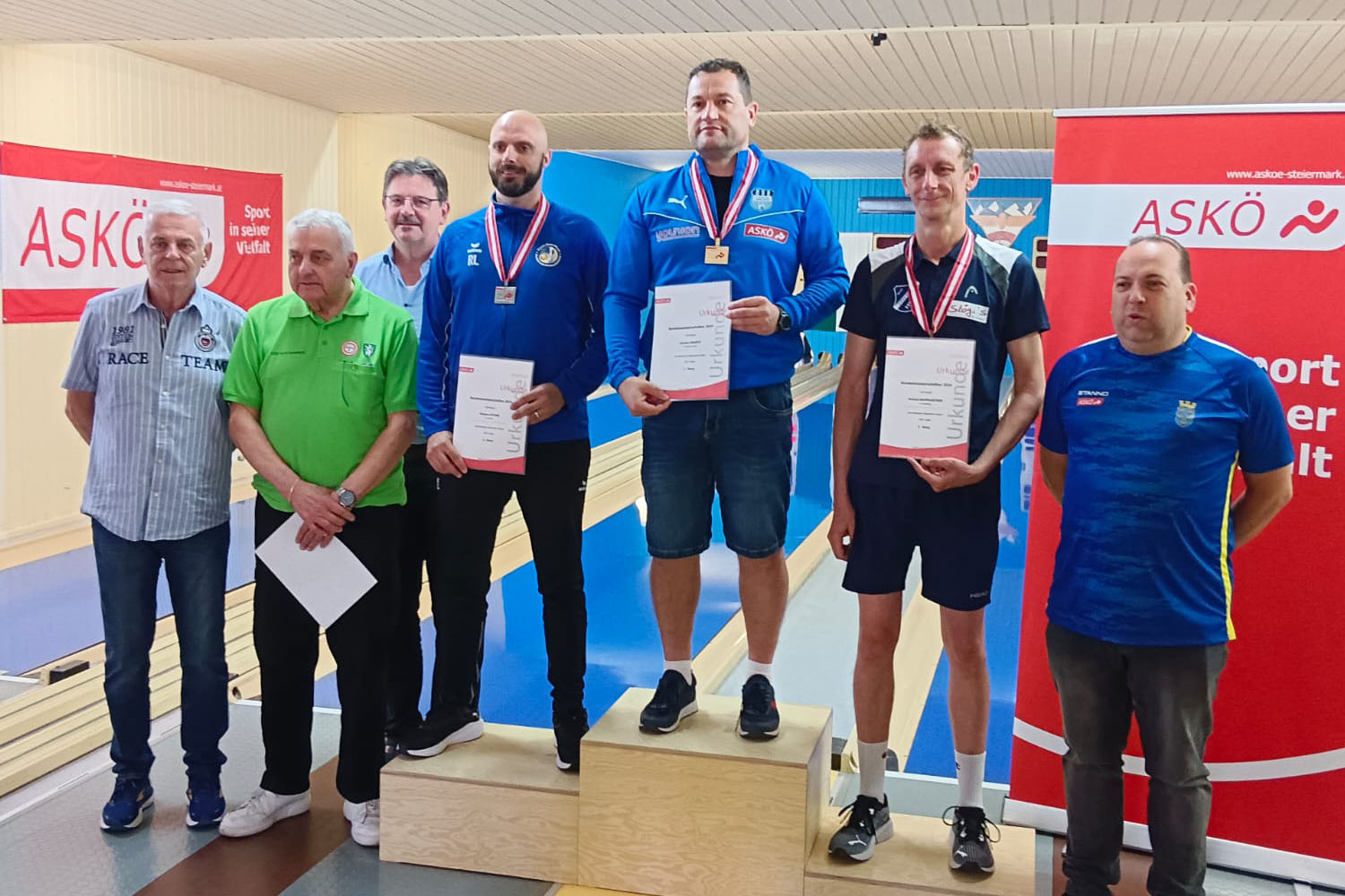 Siegerehrung Herren Allgemeine Klasse mit Roman Leitner © KSK Klagenfurt-Magdalensberg