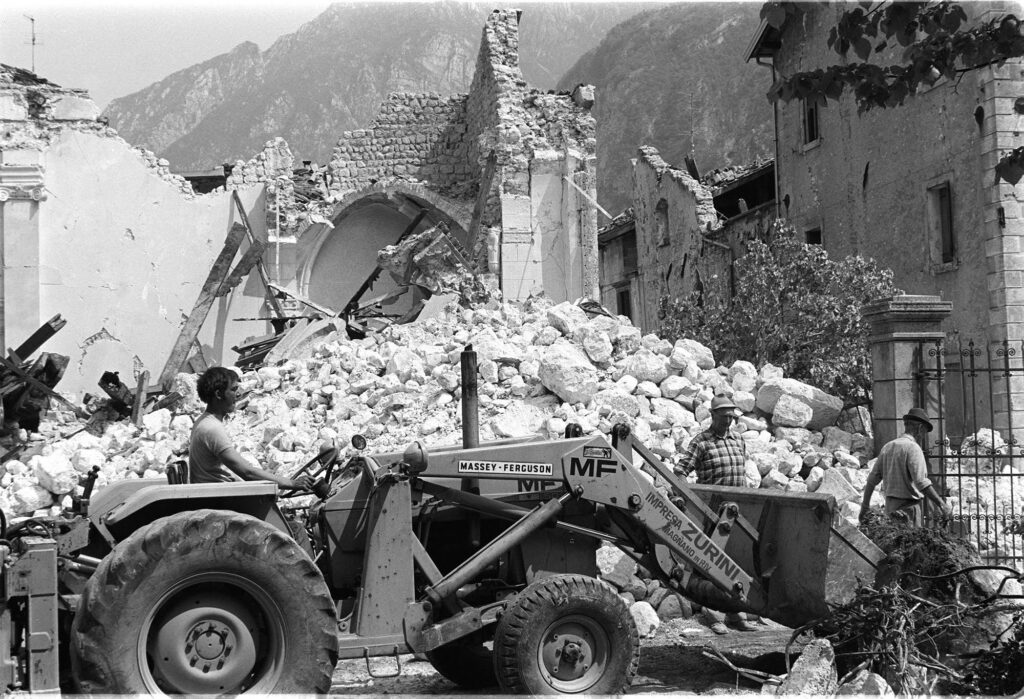 Erdbeben Friaul 1976, Foto (c) Gert Eggenberger, www.villacher.news