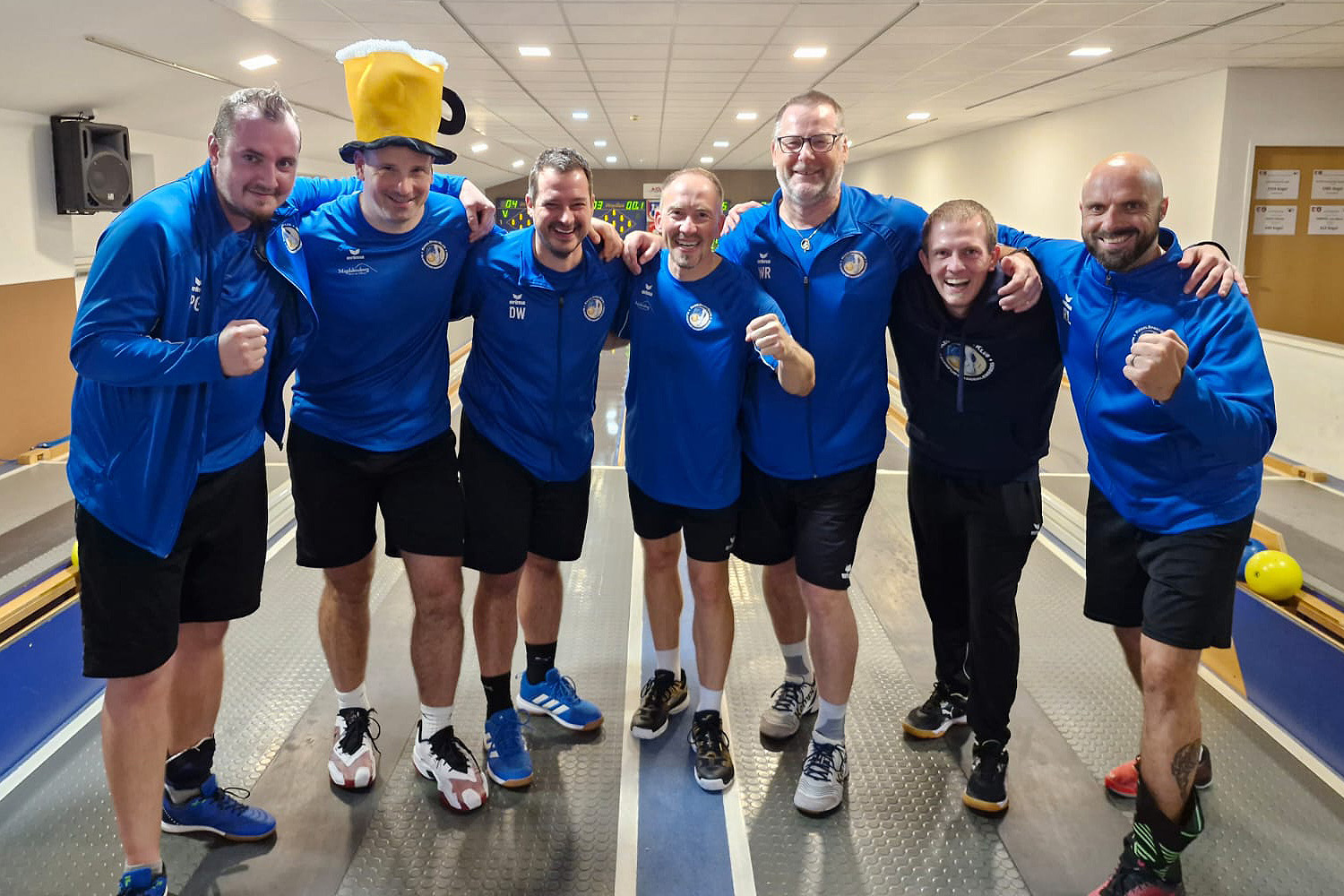 KSK Klagenfurt-Magdalensberg, das siegreiche Team gegen SKK Loisdorf - von links: Patrick Geier, Andrej Lahovec, Daniel Waldhauser, Dominik Konec, Werner Rössler, Günter Snieder jun. und Roman Leitner ©KSK Klagenfurt-Magdalensberg
