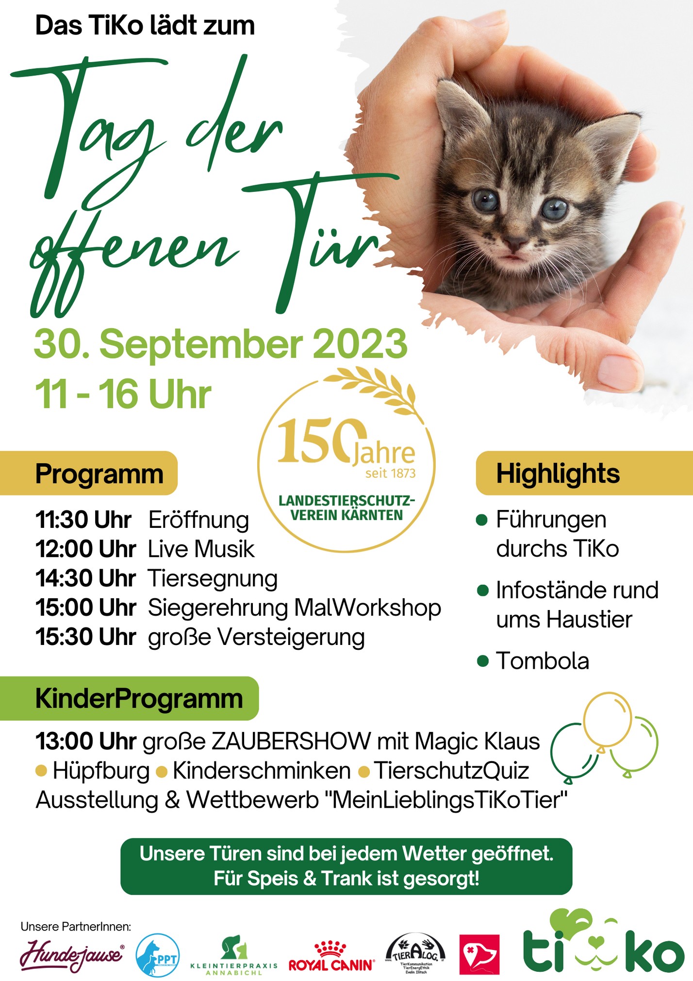 Plakat zum Tag der offenen Tür im TiKo © TiKo