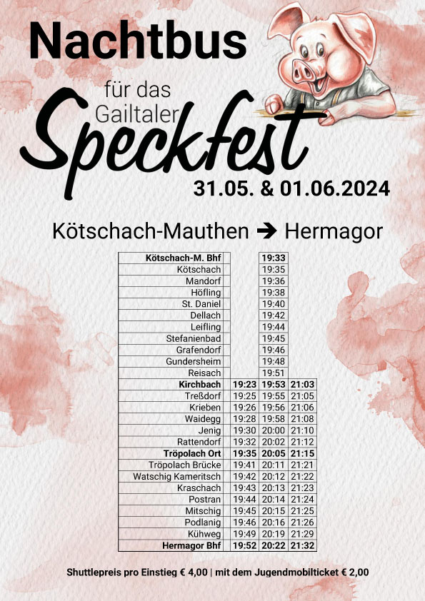 Kötschach-Mauthen bis Hermagor © Verein Gailtaler Speck g.g.A.