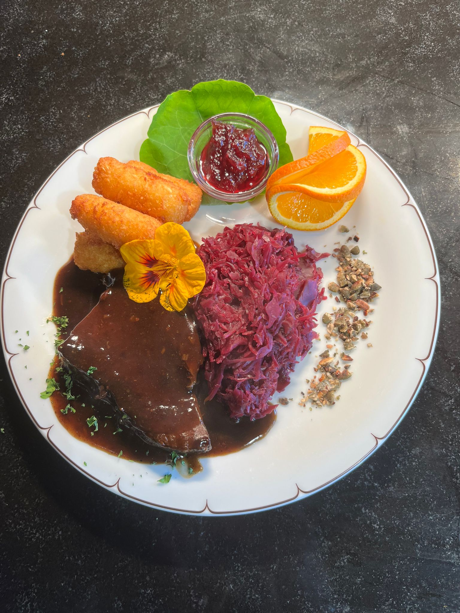 Wildschweinbraten © Gladerhof Andrea Brandstätter