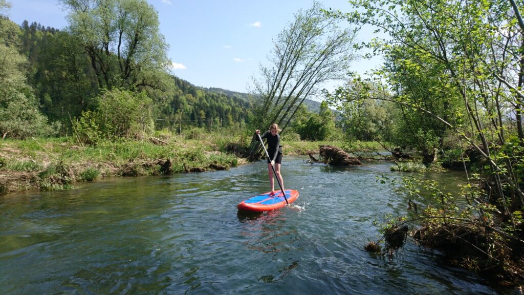 SUP am Fluss © Alpe Adria Sports