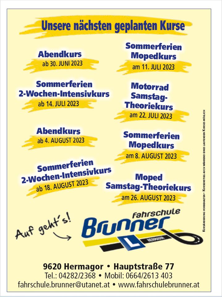 Termine © Fahrschule Brunner
