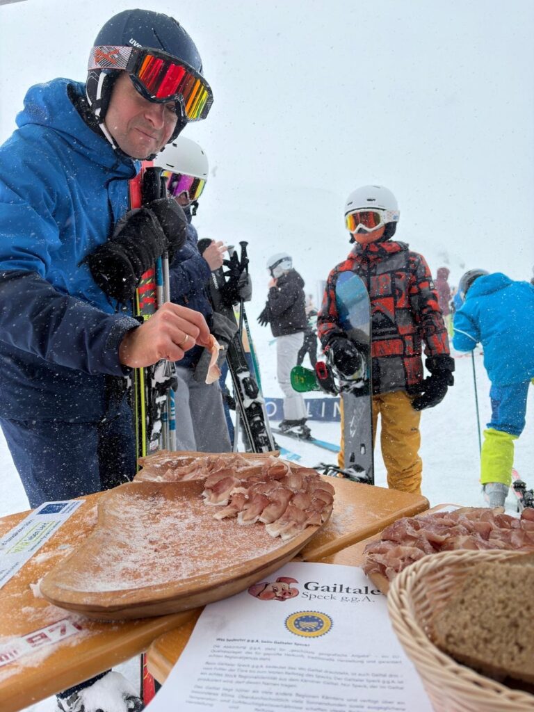Speckverkostung Gailtalerspeck g.g.A. am Nassfeld