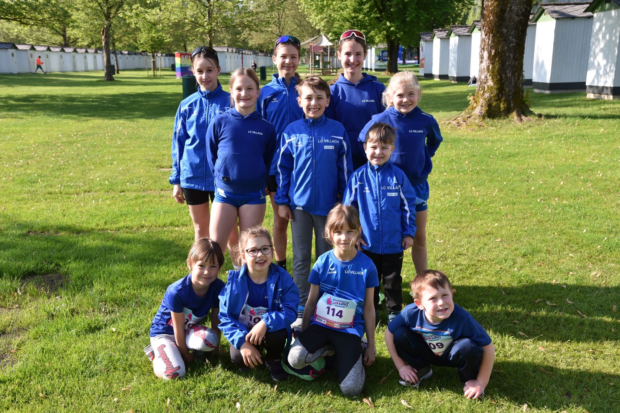 Der LC Villach Nachwuchs beim Kirschblütenlauf © Martina Albel