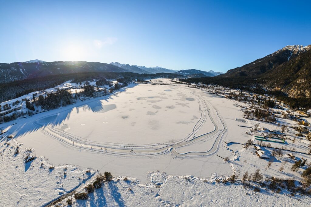 Pressegger See zum Eislaufen freigegeben