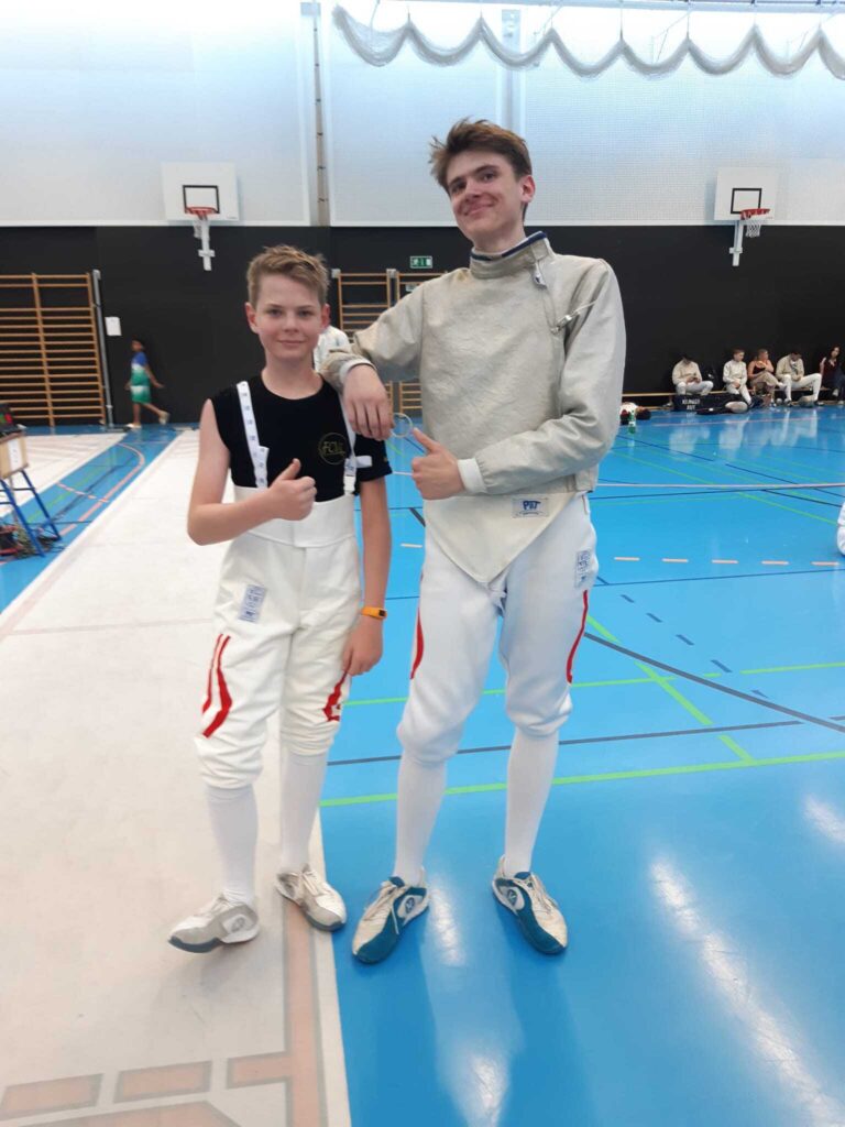 Thiemo May mit Bruder Theo May-Kreiger bei der Kadetten-ÖM © Fencing Club Villach
